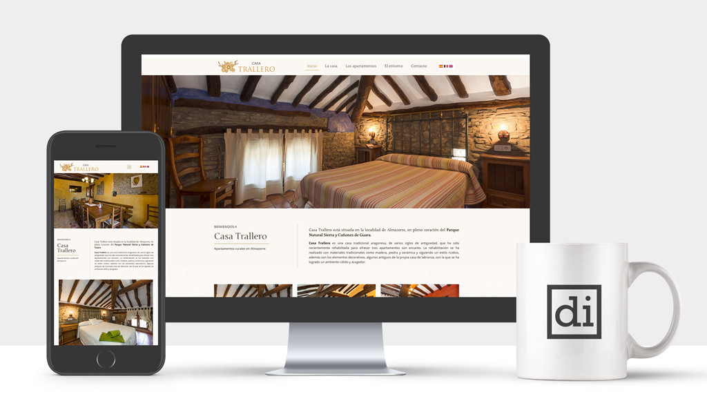 casa trallero, diseño web huesca 